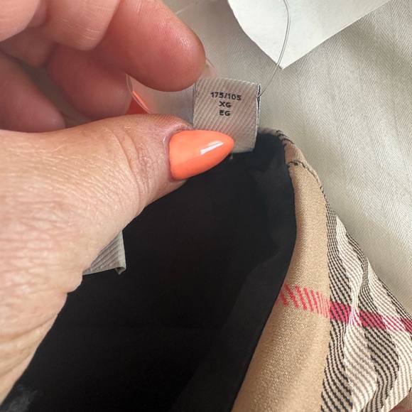 Burberry  Beige Plaid One-Shoulder Bodysuit - Picture 6 of 11